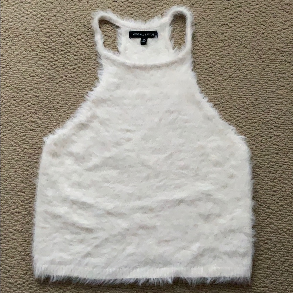 ⚡Kendall & Kylie fuzzy tank top - Picture 1 of 3
